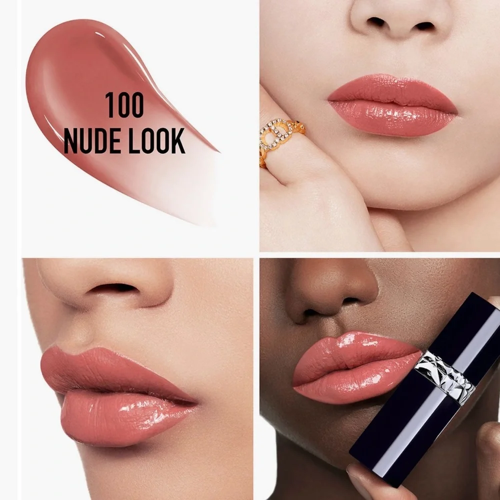 Dior Rouge Forever Liquid Lacquer Lipstick in Shade 100 Nude Look